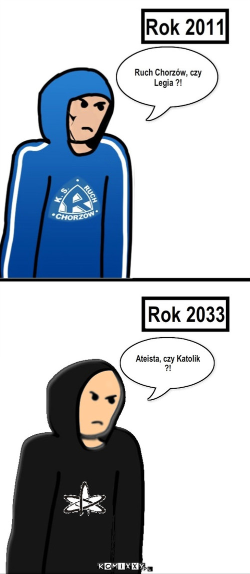 Różnica lat. – Rok 2033 Ateista, czy Katolik ?! 