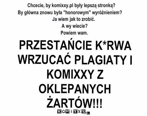 Gorąca prośba – Chcecie, by komixxy.pl były lepszą stronką? By główna znowu była 