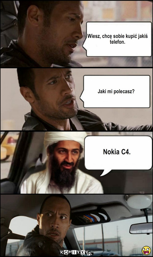 Nowy telefon – Wiesz, chcę sobie kupić jakiś
telefon. Jaki mi polecasz? Nokia C4. 