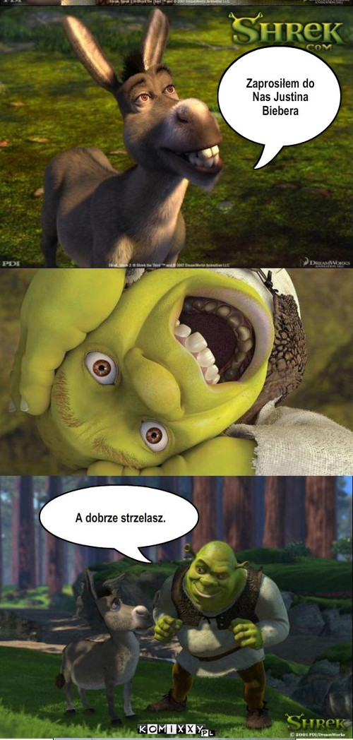 Shrek i Bieber – Zaprosiłem do Nas Justina Biebera 