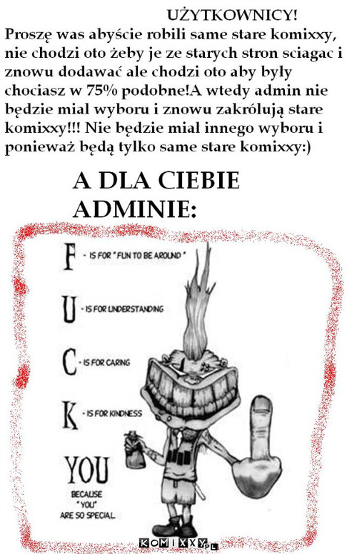 Użytkownicy i Adminie! –  