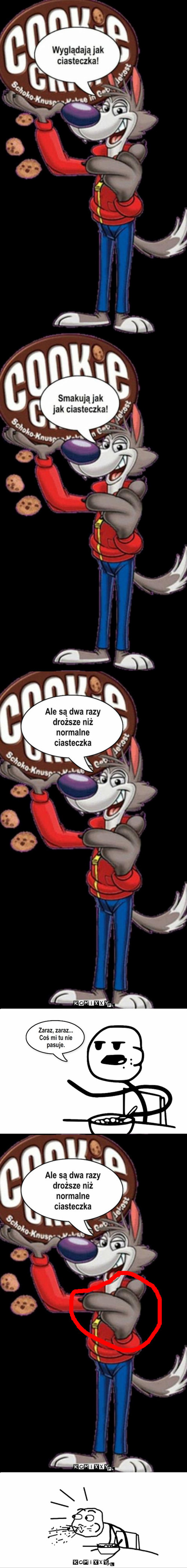 Ciasteczka – Zaraz, zaraz... Coś mi tu nie pasuje. 