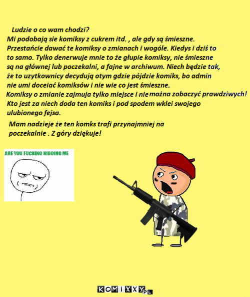 Ludzie komiksy powinny być śmieszne! –  