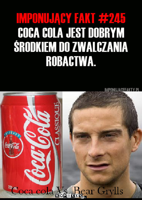 Coca cola vs. Bear Grylls –  