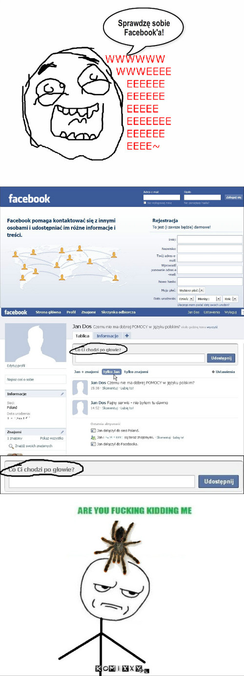 Co ci chodzi po głowie? – Sprawdzę sobie Facebook'a! 