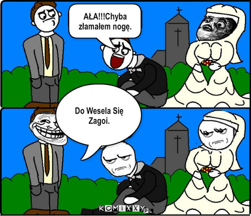 Wesele – AŁA!!!Chyba złamałem nogę. Do Wesela Się Zagoi. 