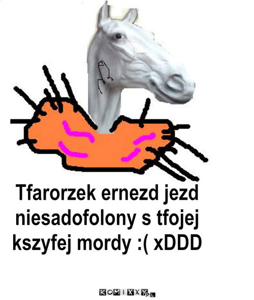 Tfarorzek ernezd – Tfarorzek ernezd jezd niesadofolony s tfojej kszyfej mordy :( xDDD 