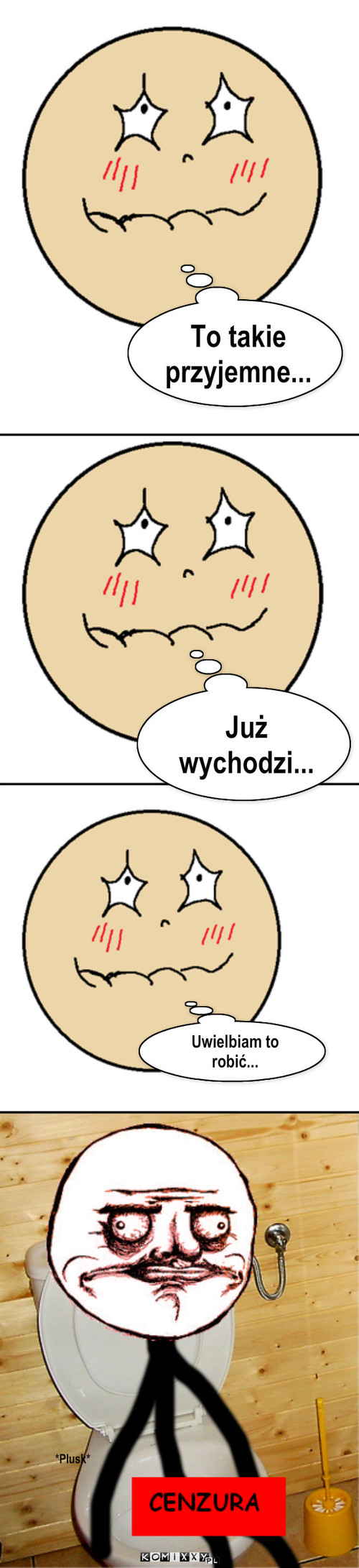 Przyjemność... – Już wychodzi... Uwielbiam to robić... *Plusk* To takie przyjemne... 