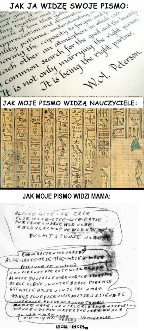 Pismo – JAK MOJE PISMO WIDZI MAMA: 