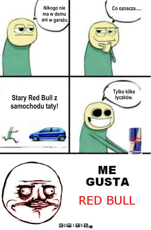 Podkradanie – Co oznacza..... Stary Red Bull z
samochodu taty! Tylko kilka
łyczków. Nikogo nie 
ma w domu
 ani w garażu. 