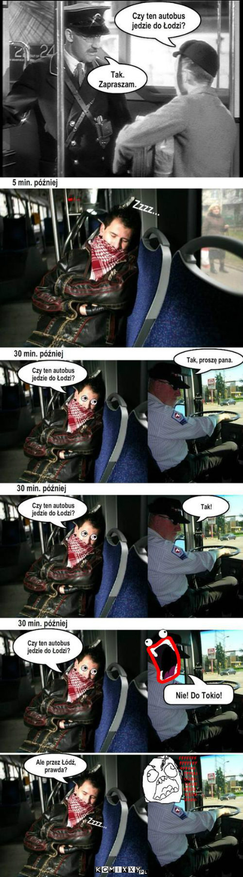 W autobusie PKS –  