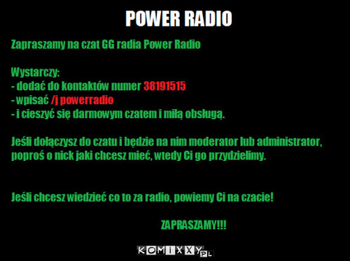 Power radio –  