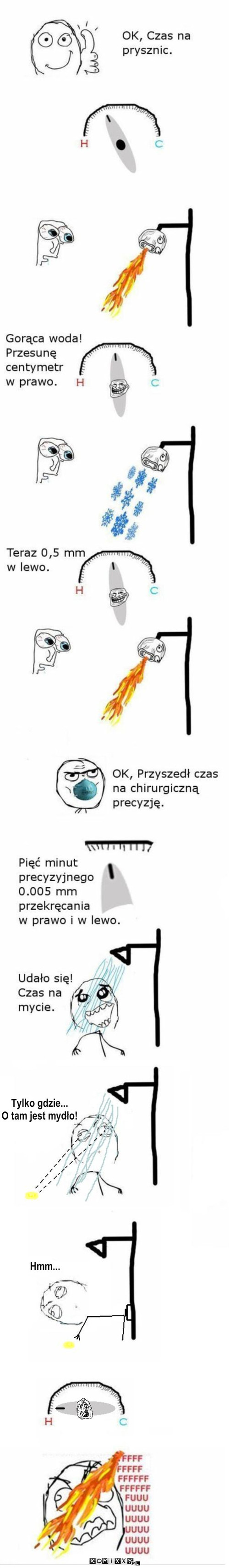 Woda 2 – Tylko gdzie... 
O tam jest mydło! Hmm... 