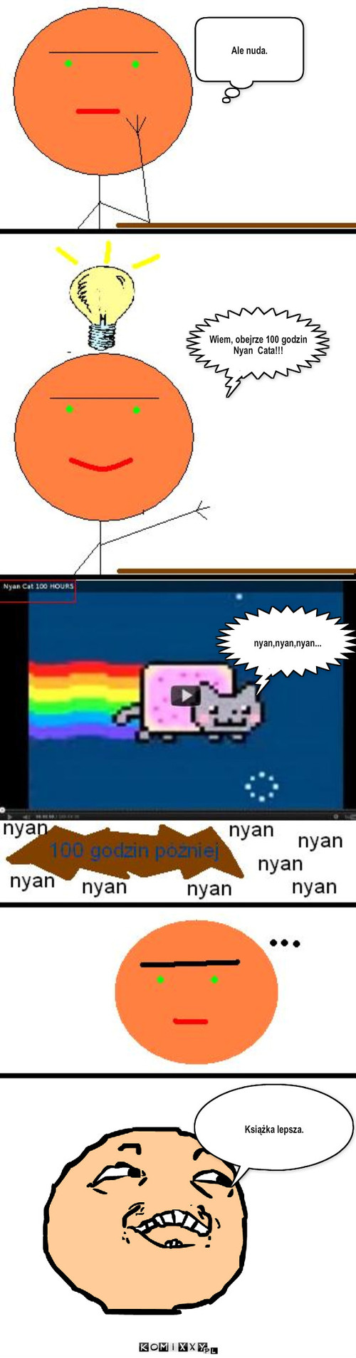 Nyan CAT!!! – Ale nuda. Wiem, obejrze 100 godzin Nyan  Cata!!! nyan,nyan,nyan... Książka lepsza. 