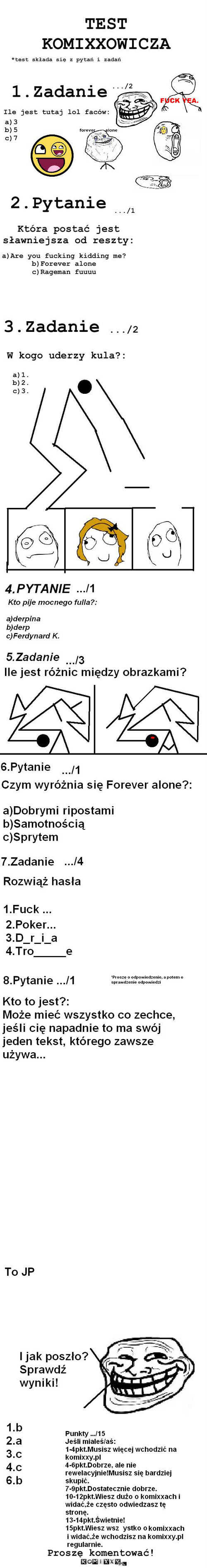 Test komixxowicza – Proszę komentować! 