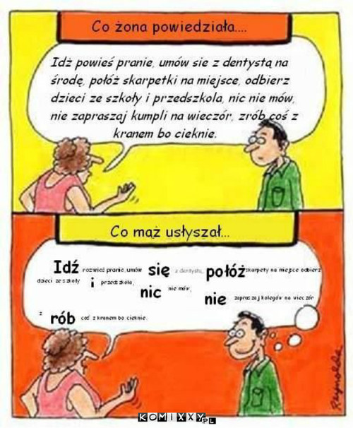 Co mąż usłyszał... –  