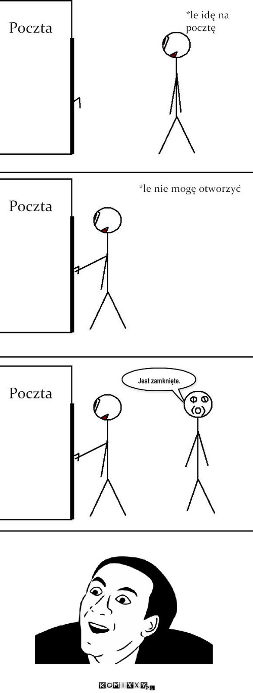 Poczta – Jest zamknięte. 