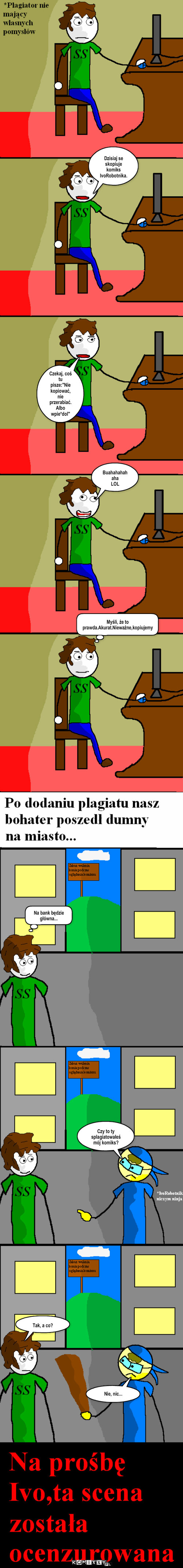 IvoRobotnik – Dzisiaj se skopiuje komiks IvoRobotnika. Czekaj, coś tu pisze: