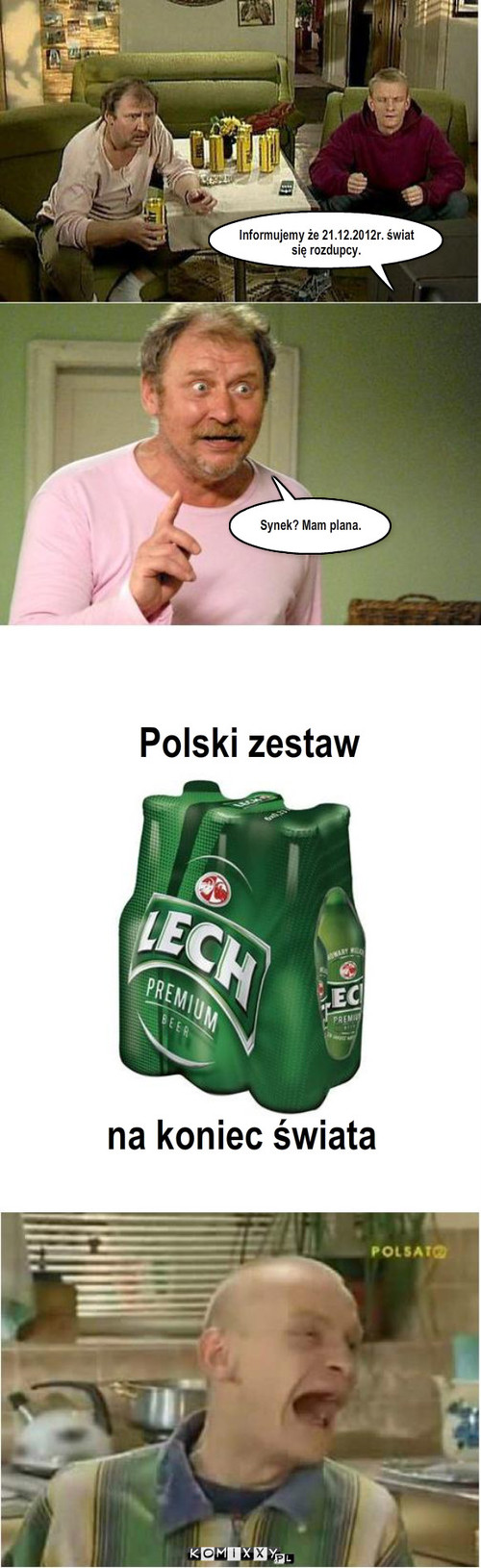 Polski zestaw – Informujemy że 21.12.2012r. świat się rozdupcy. Synek? Mam plana. Polski zestaw na koniec świata 