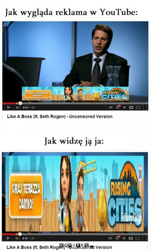 Reklama YT –  