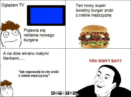 Męski burger –  