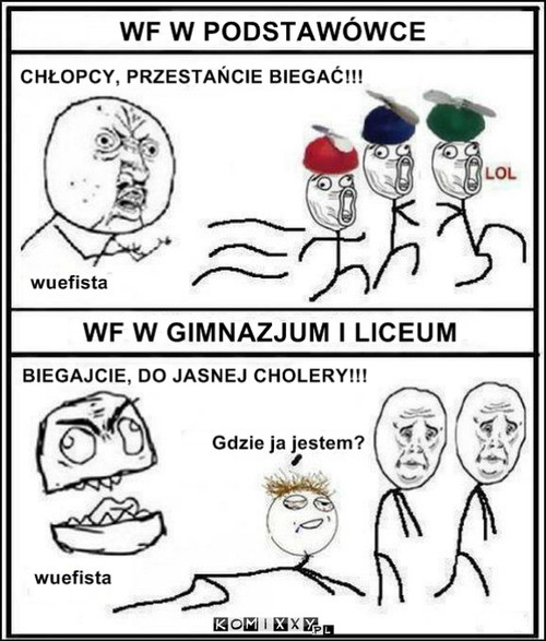 Lekcje wf-u –  