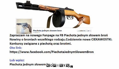 Mój fanpage na FB –  