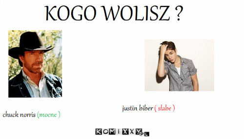 Kto lepszy xD –  