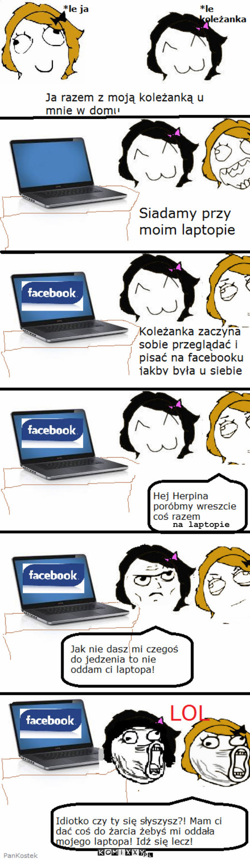 Dzień z koleżanką  – na laptopie 