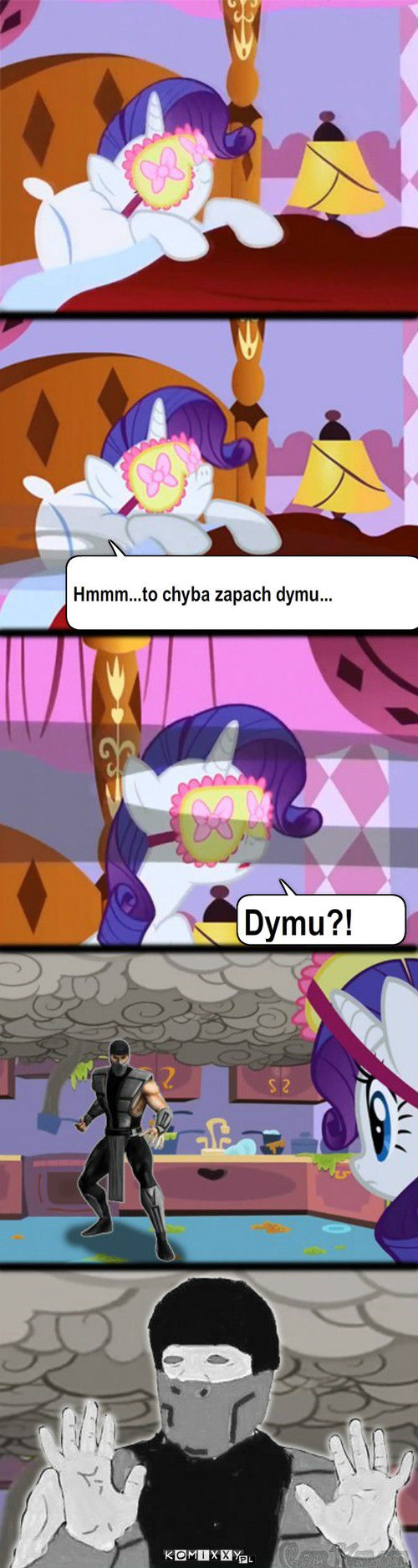 Dym? – Hmmm...to chyba zapach dymu... Dymu?! 