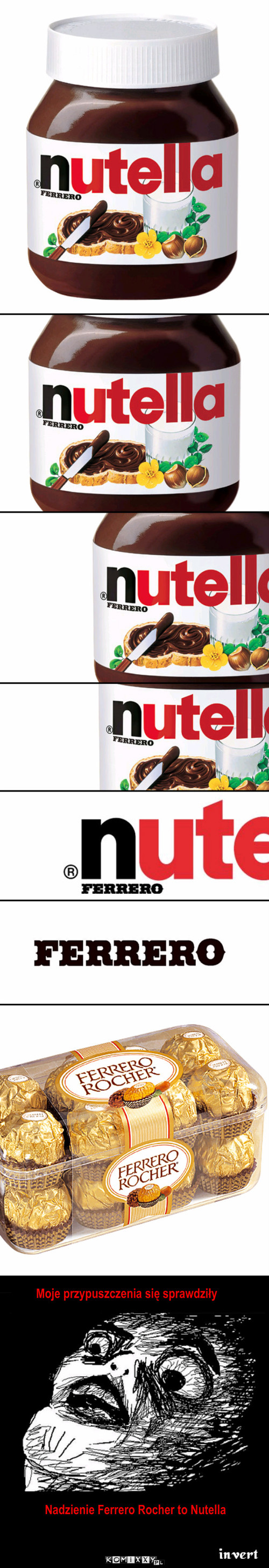 Nutella – Moje przypuszczenia się sprawdziły Nadzienie Ferrero Rocher to Nutella 