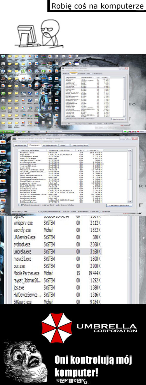 Umbrella Corporation kontroluje mój komputer –  