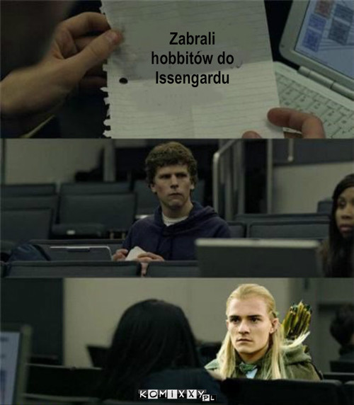 Legolas – Zabrali hobbitów do Issengardu 