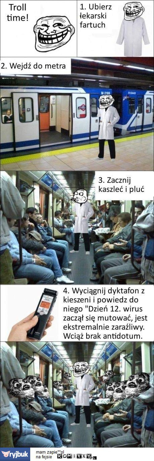 Trollowanie w metrze –  