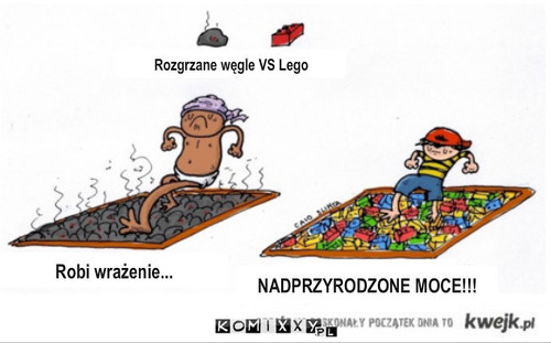 W ęgiel VS Lego – Rozgrzane węgle VS Lego Robi wrażenie... NADPRZYRODZONE MOCE!!! 