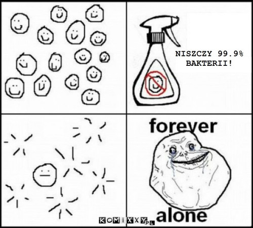 Forever Alone – NISZCZY 99.9% 
BAKTERII! 