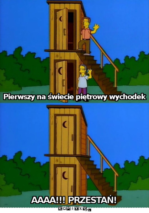 Piętrowy wychodek –  