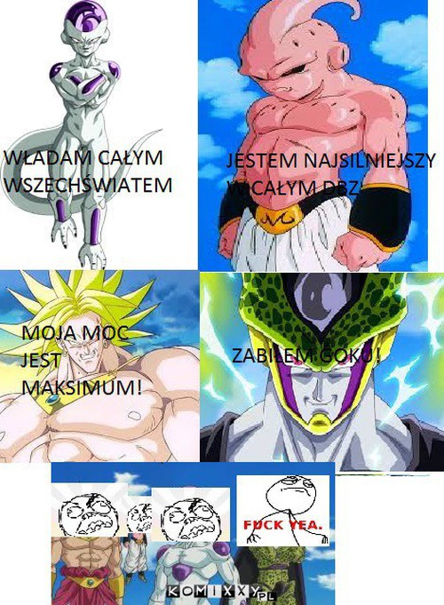 FRIEZA VS CELL VS BUU VS BROLY –  