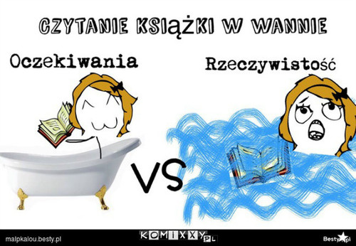 Czytanie książki w wannie –  