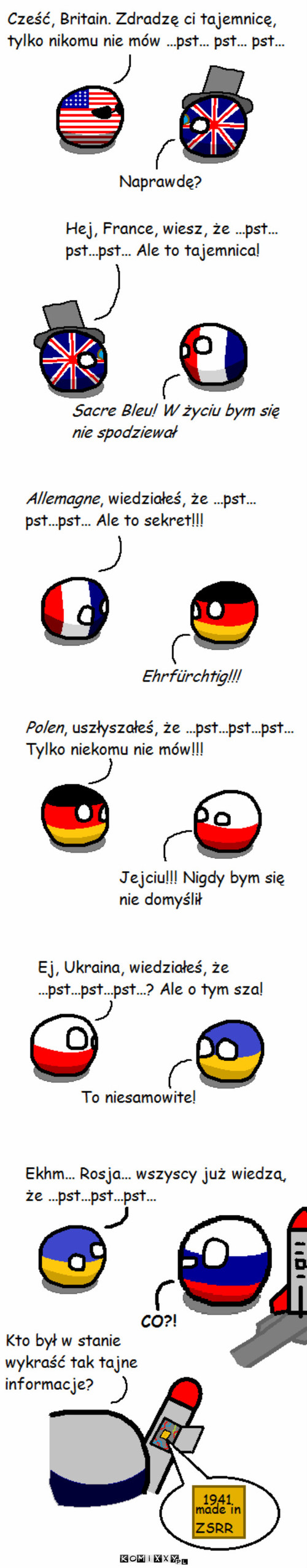 Polandball i głuchy telefon –  