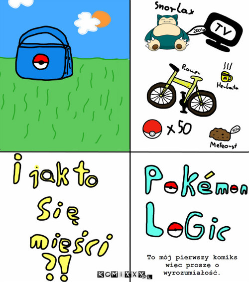 Pokemony – To mój pierwszy komiks więc proszę o wyrozumiałość. 