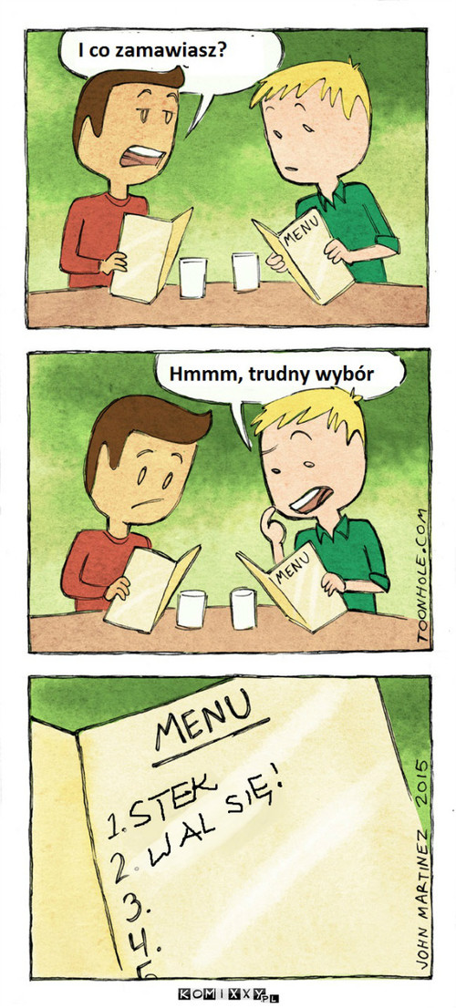 Menu –  