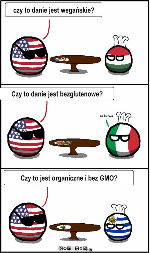 Murica – Czy to jest organiczne i bez GMO? Czy to danie jest bezglutenowe? czy to danie jest wegańskie? 