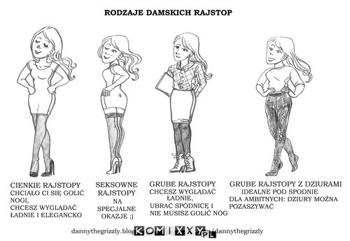 Rodzaje rajstop –  