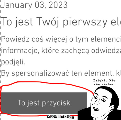 WIX - serio? – Dzięki. Nie wiedziałem. 