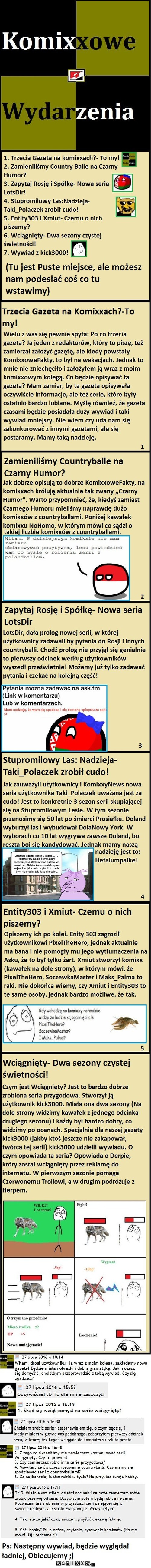 Komiksowe Wydarzenia #1 –  