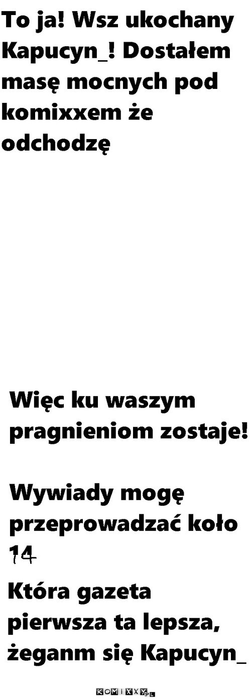 Zostaję!!!!11 –  