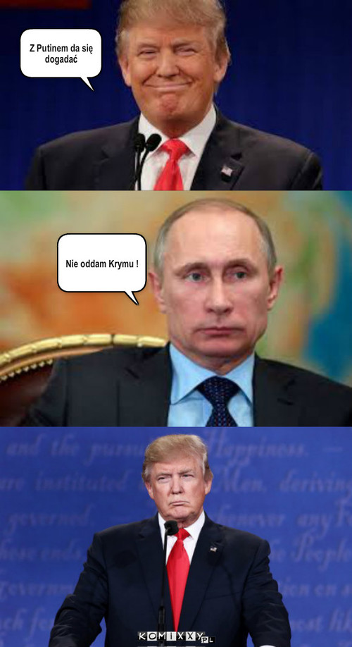 Dyplomacja – Z Putinem da się dogadać Nie oddam Krymu ! 