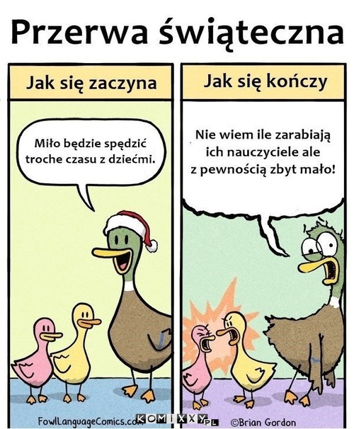 Przerwa świąteczna –  