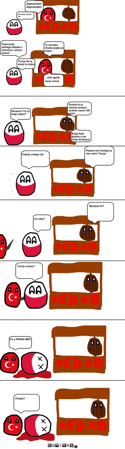 Polandball na kebabie –  